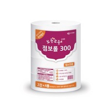 로얄라이프 보들보들 천연펄프 2겹 점보롤 300 190m, 4개입, 4개