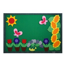 CHUNG YANG TOY 毛氈幼稚園教室佈告欄裝飾套組 向日葵, 混合顏色, 參考詳情頁