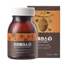 KTFOOD 非蜂膠, 60片, 1個