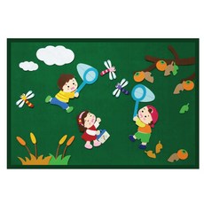 青陽韓國毛氈幼兒園教室佈告欄裝飾套組捉蜻蜓, 混色