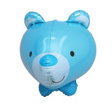 GRABO BALLOONS 男孩熊 錫箔氣球, 藍色, 1個