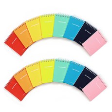 Morning Glory 1000 K 彩色明線 PP 筆記本套組 60 張 8 種 x 2p, 8種, 1套