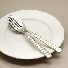 TABLE Art. 韓國製 探戈餐匙 + 叉子, 混合色, 1套