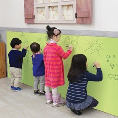 室內裝潢白板貼紙 白板筆用 BO-002, 綠色