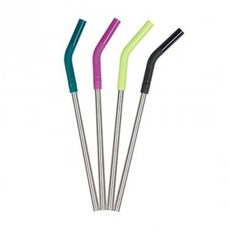 klean kanteen 不銹鋼和矽膠吸管 4 件套, 1套