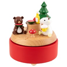 木質工藝森林中甜點音樂盒 4720001022, 混色