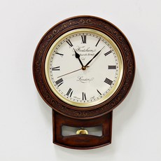 저소음 레트로 모르너 벽시계 krod021 + 건전지, 혼합색상