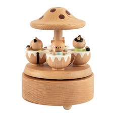 木工貓咪咖啡廳音樂盒 4720001031, 混色