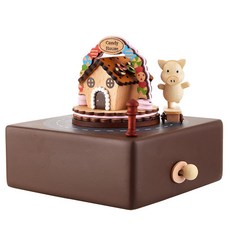 木工工藝蜂蜜的糖果屋音樂盒 YP1541, 混色