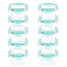 LILFANT 方形玻璃保鮮盒, 混色, 10入