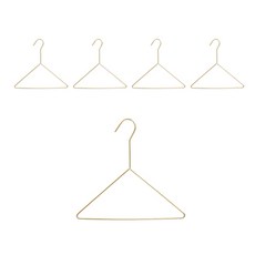 The Flow 可愛三角鐵製衣架, 5個, 金色