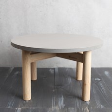 Gomikka圓形支架迷你多功能桌 大 H21, 灰色的