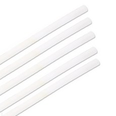 KYUNG JIN 內部清洗可重複使用開放式矽膠吸管透明, 5個, 1件