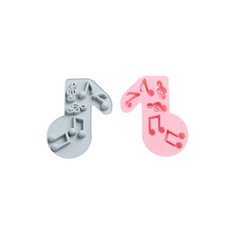 Owen 音符製冰盒 2件組, 藍色 + 粉紅色, 1套