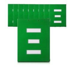 Office&Factory 綠色彈簧檔案, 單色, 10個