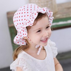 JOY MULTI 嬰兒愛心印花遮陽帽