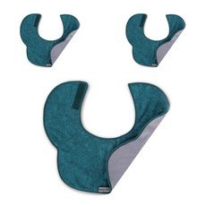 美容防濕護領巾, 綠色, 3個