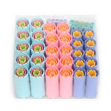 多功能髮捲 10種組, 混色, 10套
