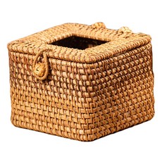 藤編衛生紙盒 正方形, 單色, 1個