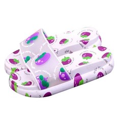 GUNU 과일 투명 논슬립 욕실화, 망고스틴, 1개