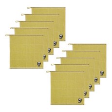 Songwol 松月 史努比大蝴蝶結掛式毛巾, 黃色的, 10個