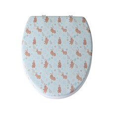 Clean Life迷你兔子軟式馬桶蓋, 混色, 1個