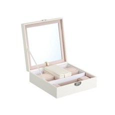 GUNU 1 Tier Accessories Secret 首飾盒 白色, 1個