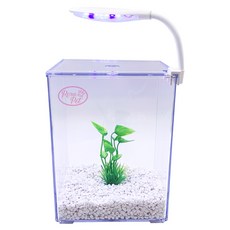 로라펫 베타룸 + 수초 + 바닥재 + LED조명 어항세트, 크리스탈화이트 + 랜덤 발송, 1개