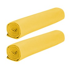 Block Mart 寵物簡約毛巾 2入, 黃色