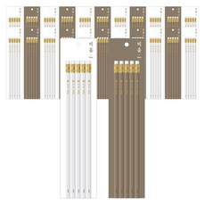 Morning Glory B鉛筆組, 24組, 白色+暖灰色