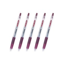 파이롯트 주스 젤잉크펜 0.5mm LJU-10EF, 다크레드, 5개