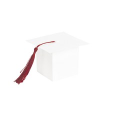 Donna&deco 畢業祝賀學士帽盒, 白色, 50個
