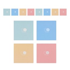 Morning Glory 1500 微笑彩色記事本 150 張 80 x 80 毫米, 12個