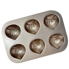 烘焙工廠膏 6格模具, 單色, 1個