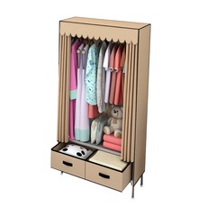 따니네 서랍형 간편 비키니옷장 YG003, 카키