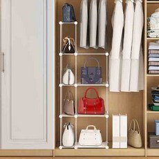 GAPANG 魔片組合式包包收納櫃 E款, 1個, 白色的