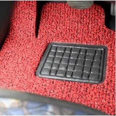 라임 코일 카매트 확장형 3p, 현대 베뉴 (2019년~), 레드블랙