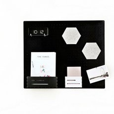 現代風室內裝飾洞洞板 大型 600 x 500 mm, 1個, 黑色