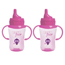본프리 드링킹 스파우트컵, 핑크, 2개, 260ml
