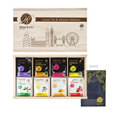 RIDGWAYS 里奇威 綜合茶茶包禮盒組+提袋, 8種茶包各5包+購物袋, 1組