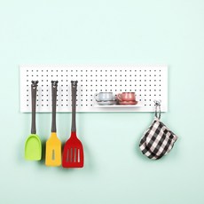 大型邊條裝飾洞洞板 600 x 200 mm, 1個, 白色