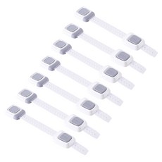 Block Mart 兒童安全冰箱抽屜鎖, 7入, 灰色