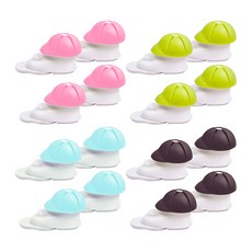 可旋轉帽形防撞門擋, 隨機出貨, 4入