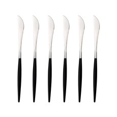 블룸엣홈 큐티러리 디너나이프, 블랙실버, 6개