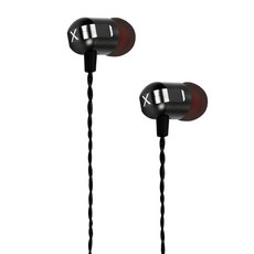 T-PEOS Comply 入耳式三鍵線控耳機, EARPHONE-X, 金屬黑
