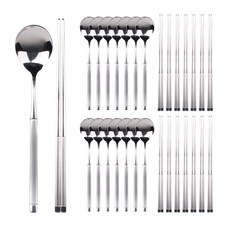 Bloom at home 不鏽鋼餐具組, 1套, 勺子 15p + 筷子 15p