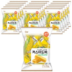 청우식품 고소함이 사르르 커스터드바 스낵, 170g, 16개