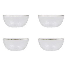 에라토 엘르 컬러 유리빙수볼 130 x 53 mm, 화이트, 4개