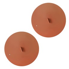 Reborn.J Silisili矽膠鍋蓋 橘色, 24厘米, 2個