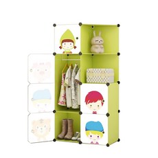 GAPANG 動物玩偶組裝式衣櫃 D款, 綠色